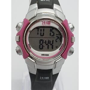 Women's 1440 sports digital watch. T5J151. Pink, silver and gray. Working watch